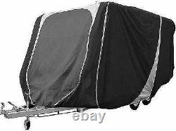 Leisurewize Caravan Cover 21 to 23ft Heavy Duty Breathable Charcoal/Grey 3 ply