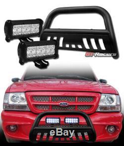 Matte Black Hd Bull Bar Bumper Guard with36W CREE LED Lights For 98-11 Ford Ranger