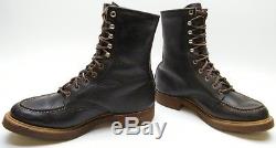 Mens Vintage Ranger Heavy Duty Shoes Lace Up Moc Toe Leather Hunting Boots 7 Ee