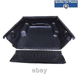 Over Rail Load Bed Liner Heavy Duty Ford Ranger T6 Double Cab 2012- Black