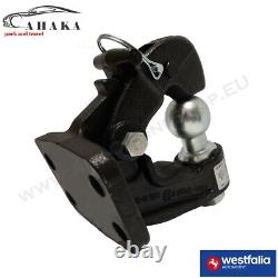 Pintle Hitch Hook with Tow Ball 4 holes 90x40 mm Tow Bar for FORD Ranger III 12