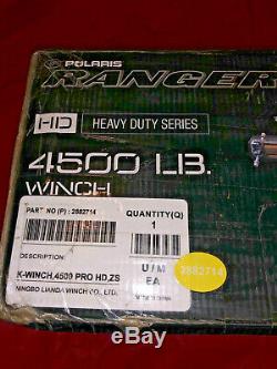 Polaris OEM Heavy Duty Ranger 4,500 LB Winch Kit & Mount 2882714 New