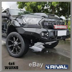 Rival Aluminium Front & Rear Bumpers Ford Ranger PX PXII 2011-19 Winch HeavyDuty