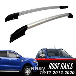 Roof Rails Rack Carrier Bars For Ford Ranger T6 T7 (2012-2020) Double Cabine