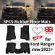 Rubber Floor Mats for NEW Ford Ranger 2023 + T9 MK8 Deep Tray Mud Mats TPE 3pcs