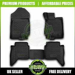 Rubber Mat 3D Tailored Heavy Duty Mats TO FIT Ford Ranger T6 Double Cab 2011+