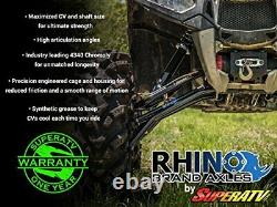 SuperATV Heavy Duty Rhino Brand Rear Axle for Polaris Ranger XP 900 / Crew Se