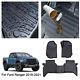 TPE Rubber Floor Mats 3PCS SET Heavy Duty For Ford Ranger Wildtrak 2018-2021