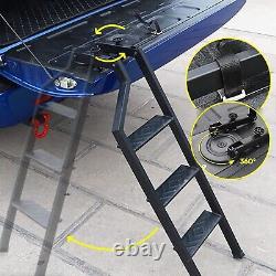Tailgate Ladder Foldable Universal For Pick Up Truck Bed Less 35Inches Height