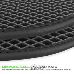 To fit Ford Ranger 1999-2006 Rubber Car Mats Black Tailored CM4U