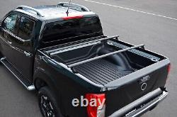 Truck Bed Rack Load Carrier Bars To Fit Ford Ranger (2015-22) Black