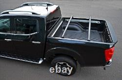 Truck Bed Rack Load Carrier Bars To Fit Ford Ranger (2015-22) Black