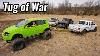 Tug Of War Against 3 Ford Rangers