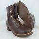 Vintage 1950's Ranger Brown Leather Heavy Duty Shoes Work Boots Men's 7.5 EE