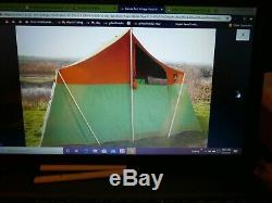 Vintage Canvass Cabin Tent White Stag Ranger 12 X 9