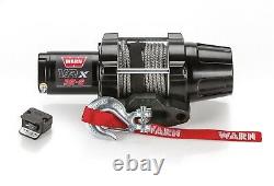 Warn 101030 VRX 35-S Power Sport Winch With 3500 LB Capacity 50' Synthetic Rope